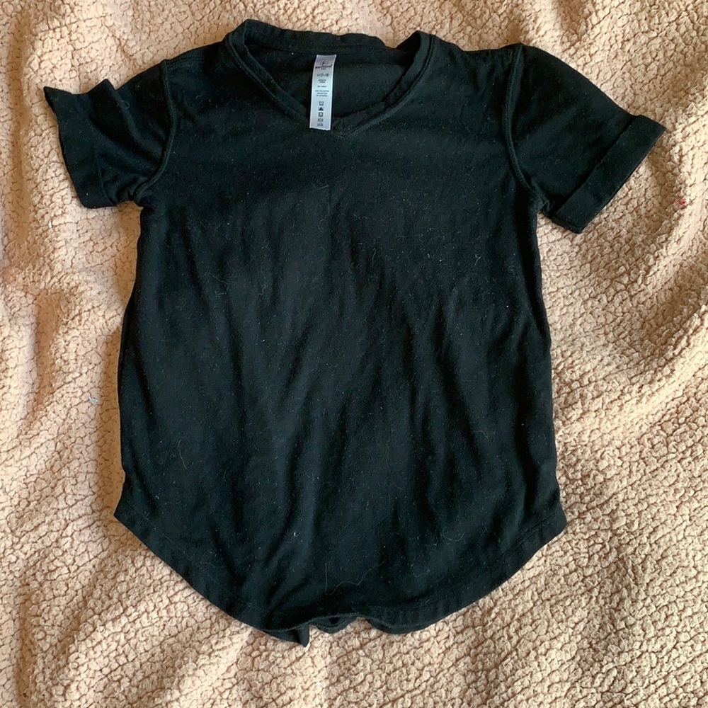 Girl’s Black Short Sleeve Shirt